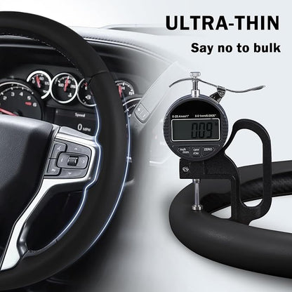 Steering Wheel Cover for Chevy Silverado 1500 2019-Present/ 2500 3500 2020-Present/Blazer 2019-Present (Gasoline Models)/ Suburban Tahoe 2021-2024, Car Steering Wheel Cover Accessories for Chevrolet