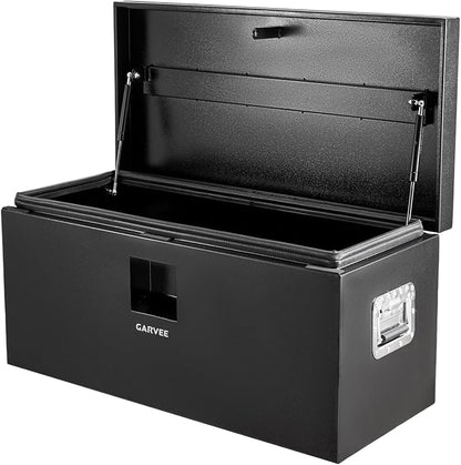Garvee 30 in Black Steel Truck Bed Tool Box, Trailer Tongue Box, Truck Storage Organizer Tool Chest For Truck Bed, RV, Trailer