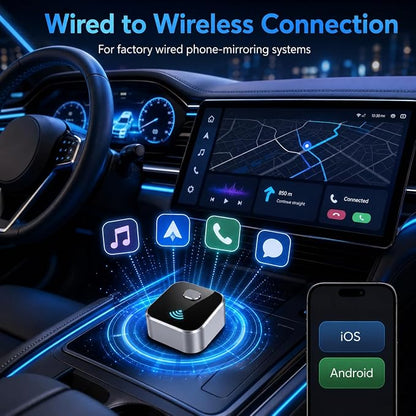 2026 Upgraded Wireless CarPlay Adapter for Acura ADX ILX Integra 2019-2025, Mini Size Plug & Play Adapter, Fast Auto-Connect, iPhone & Android Auto Compatible Car