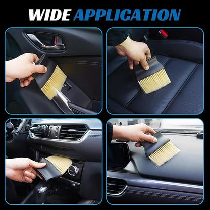 Car Interior Dust Brush - Auto Interior Dust Brush Soft Bristles Detailing Brush Dusting Tool for Air Conditioner Vents, Automotive Dashboard, Air Conditioner Vents, Leather, Scratch Free (1pc)