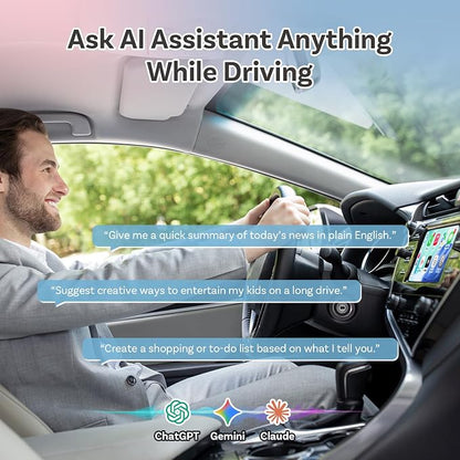OTTOCAST Mini Slim, 2026 Upgrade 2in1 Wireless CarPlay & Android Auto Adapter, Plug & Play, WLAN Dual-Band 2.4G+5G, Auto Reconnect, Compatible with After 2016 Cars with Wired CarPlay/Android Auto