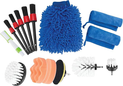 Performance Tool W4992 Ultimate Car Wash Kit (16 Pieces) - The Complete Solution for a Sparkling Clean Car