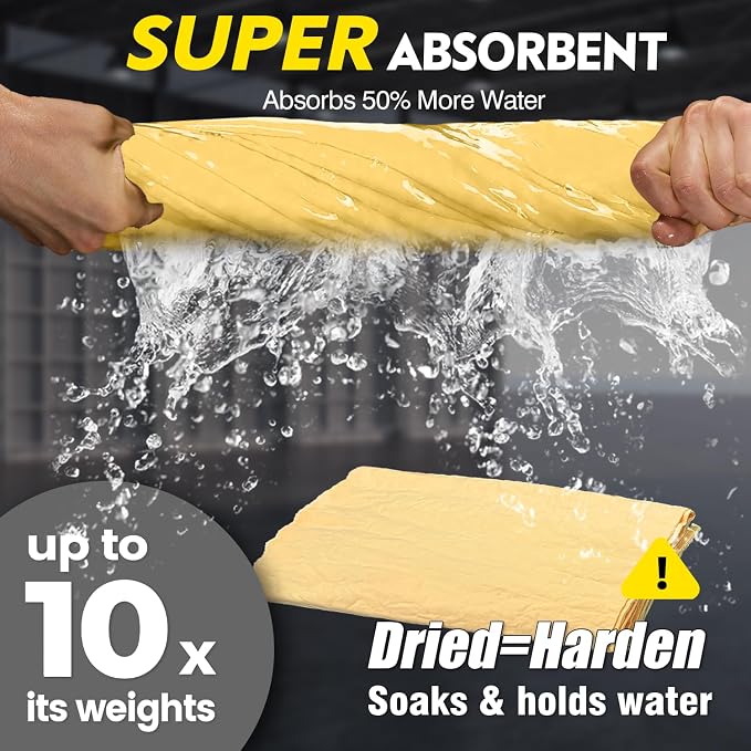 ARTIPOLY Premium Extra Large Shammy Cloth for Car Drying (34”x25”)-Super Absorbent XL Chamois Towel for Car-Reusable Shammy Towel for Car, Bathroom,Pets, Dust Remove, No Spots/Streak/Scratch