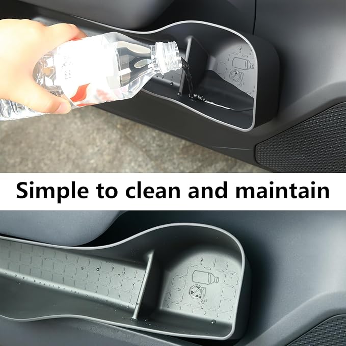 Door Side Storage Tray Compatible for Toyota RAV4 2026 Accessories Door Storage Insert Organizer Box Fit RAV4 2026 (TPE, Front+Rear Doors 4 PCS Set)