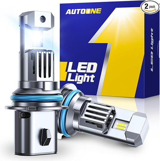 AUTOONE 2026 Upgraded 9004 HB1 Headlight Bulbs, 1000% Bright 50000 Lumens