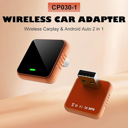 Feitenn Wireless CarPlay Adapter for Apple iPhone - Multi-User Seamless Connection for Convert Wired to Wireless Car Play Adapter (Carplay-CP030)