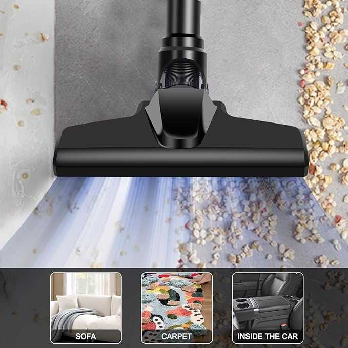120W Cordless Vacuum Cleaner Compatible with Milwaukee 18V Battery (No Battery), Handheld Vacuum for Home, Boat, Workshop, Car, Pet Hair, Furniture, Tool Only