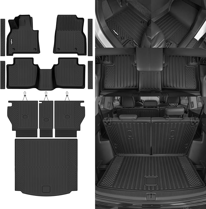 Floor Mats for Mazda CX-5 CX5 2026, Trunk Mat and Backrest Mat & Door Sill Guard All Weather TPE Protector for Mazda CX-5 Accessories