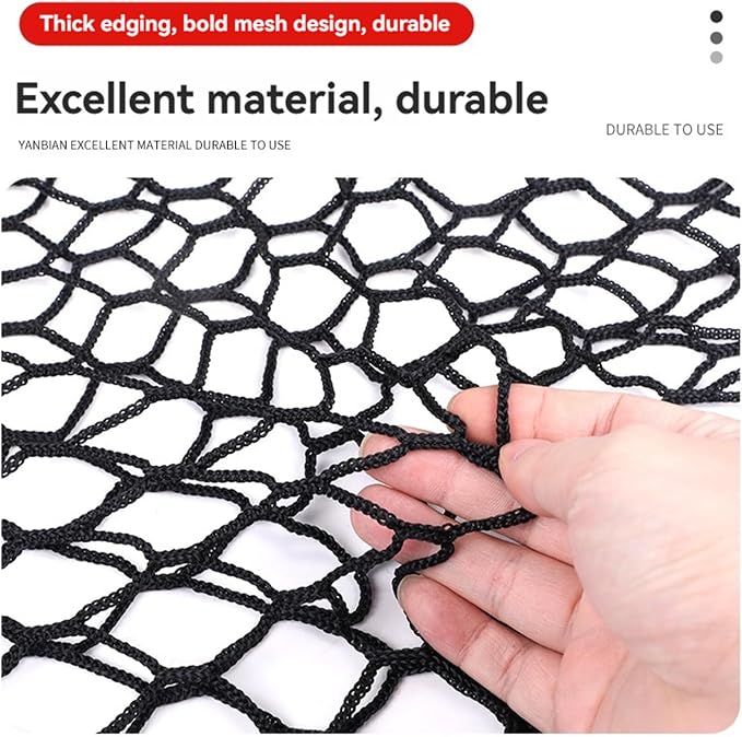 for Ford Maverick Envelope Style Truck Bed Cargo Net - Fits 2013-2024 2025 2026 Maverick Accessories Cargo Net for Pickup Truck Bed - Heavy Duty Carabiners