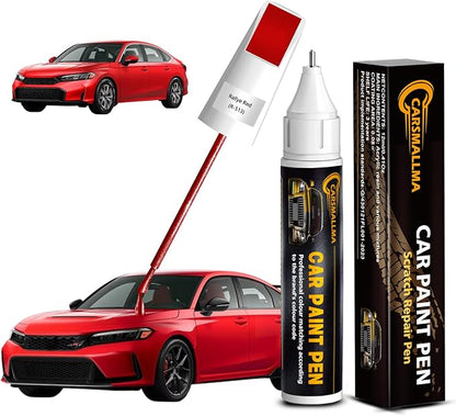 Car Touch Up Paint for Honda(R-513 Rallye Red), Color Accurate Car Scratch Repair Remover Pen,Auto Paint Quick and Easy to fix Vehicle Chips and Nicks Scuff
