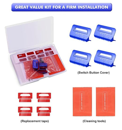 for Jeep 4 PCS Upgrade Metal Window Switch Button Cover Compatible with Jeep Wrangler JL JLU 2026 2025 2024 2023 2022 2021 2020 2019 2018 & Gladiator JT 2020-2026 Interior Accessories (Blue)