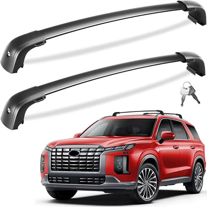 Tuyoung 300lbs Roof Rack Cross Bars Compatible with Hyundai Palisade 2019-2025 SE SEL XRT Limited Calligraphy, Lockable Heavy Duty Anti-Theft Aluminum Rails Crossbars Cargo Carrier Bag