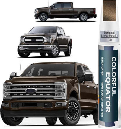 LJ Darkened Bronze Metallic Touch Up Paint for Ford, Car Paint Pen Scratch Repair Two-In-One Touch Up Paint, Premium Car Scratch Remover for Deep Scratches