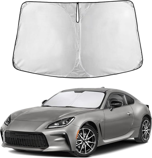 EcoNour Windshield Sunshade Compatible for Toyota 86 2022 2023, Sun Visor for Front Windshield & Window Sun Shade Cover, UV Heat Blocker & Protector, Car Accessories
