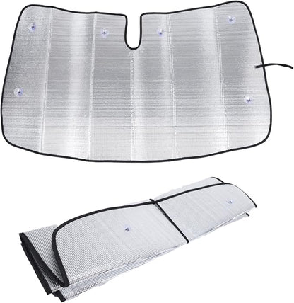Windshield Sun Shade Compatible with Mercedes-Benz GL-Class 2007-2012 Foldable Front Windshield Sunshade Protector, Block UV Rays Keep Your Car Cooler
