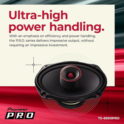PIONEER P.R.O. Series TS-6900PRO 6” x 9” 2-Way Speakers (Pair) – 600W Max, Perfect for High-SPL Builds and Pro-Level Car Audio