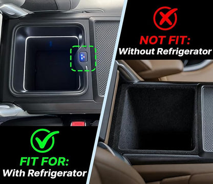 Center Console Organizer for Range Rover & Range Rover Sport 2023-2025 2026 Armrest Insert Tray Storage Box Interior Accessories with Refrigerator (NOT Fit for Models Without Refrigerator)