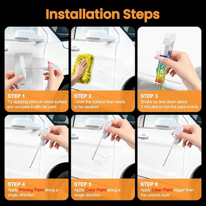 (070 Blizzard Pearl Tricoat Touch Up Paint Compatible with TOYOTA,2-In-1 Car Scratch Remover Pen,Car Paint Scratch Repair Kit for Scratches,Chips & Nicks,3-PCS SET,Innovation Upgrade Version