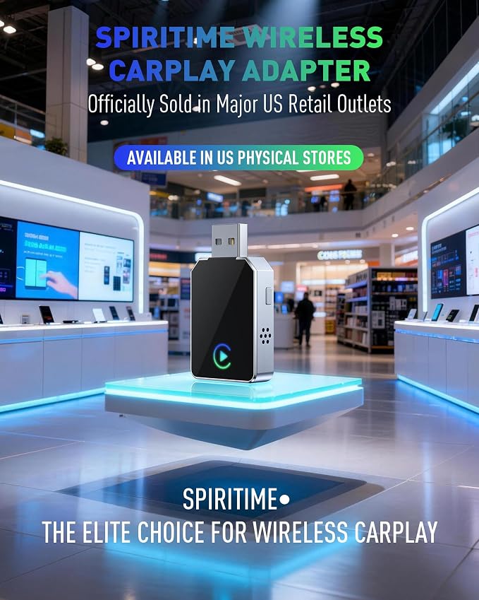 Wireless CarPlay Adapter for iPhone, 2026 Upgraded 2-in-1 Android Auto CarPlay Wireless Adapter, Convert Wired to Wireless, Fast & Stable, Plug & Play, Compatible with Factory Wired CarPlay Cars 2016+