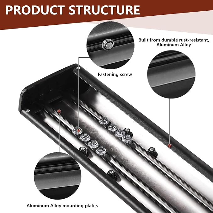 Running Boards 6 Inches for Crew Cab 2007-2018 Chevy Silverado GMC Sierra 1500 (2019 Limited/LD) 2007-2019 2500HD/3500HD (4 Full Size Doors) Black Aluminum Alloy Side Steps Rails Nerf Bars 6"