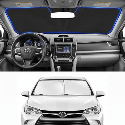 Car Sun Shade for 2012-2017 Toyota Camry Accessories Windshield Sunshade Cover Front Window Shade Custom Fit Camry Sun Visor Protector Foldable Blocks UV Rays