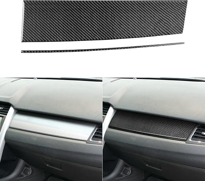 Premium Carbon Fiber Compatible with Ford Edge 2011-2014 2012 2013 SEL/Limited/SE/Sport Accessories Car Co-Pilot Storage Box Upper Trim Panel Cover Interior Trim Sticker Decal Black 2PCS