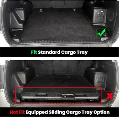 LASFIT Floor Mats&Cargo Mat for Toyota 4Runner 2013-2024 (Only for 5 Seats) Backrest Mats All Weather TPE Mats Custom Fit Floor Liners for Toyota 5th gen 4 Runner 1st & 2nd Row Full Set Car Mats