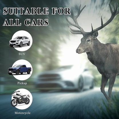 4 PCS Deer Whistles for Cars, Avoid Collisions Deer Warning Whistle with Adhesive Tape, Ultrasonic Animal Alert Devices for Motorcycle Truck SUV, Car Accessories