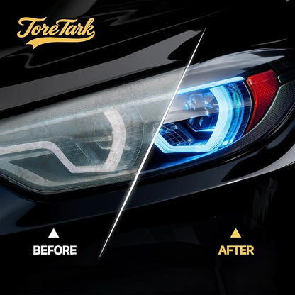 Car Headlight Restoration Kit, No Power Tools Required, Restoring to Like-New Condition, Covers 2-3 Vehicle Headlight Treatments, Headlight Cleaner and Restorer Kit, Headlight Restoration Spray