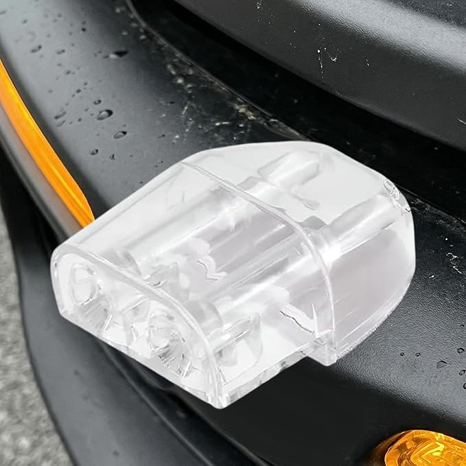 4 PCS Deer Whistles for Car, Deer Warning Device with Adhesive Tapes to Avoid Collisions, Animal Alert Horn Road Safety Whistle for SUVs Trucks Motorcycles, Car Accessories (Transparent)