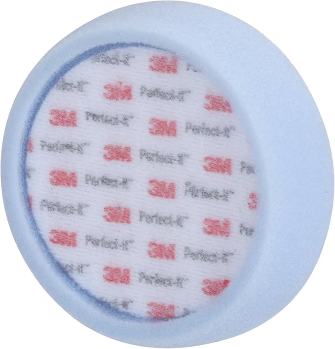 3M Perfect-It Ultrafine Foam Polishing Pad, 30043, 4 in, Single Sided, 2 Pads, Eliminate Polish Swirls, Sparkling Paint Finish for Automotive