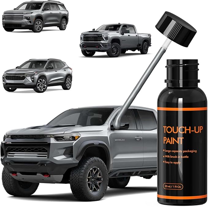 GZB/WA180H Sterling Gray Touch Up Paint for Chevy, DIY Car Paint Scratch Repair Kit, Automotive Paints, Quick & Easy Fix Scratch Repair Compatible with Chevrolet/Trax/Trailblazer