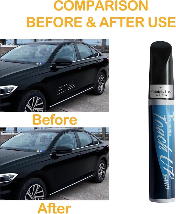Midnight Black Metallic 218 Touch Up Paint for Toyota Exact Match,Car PaintPen Scratch Repair 2 in 1 Touch Up Paint,Car Scratch Remover for Deep Scratches Color-Matched