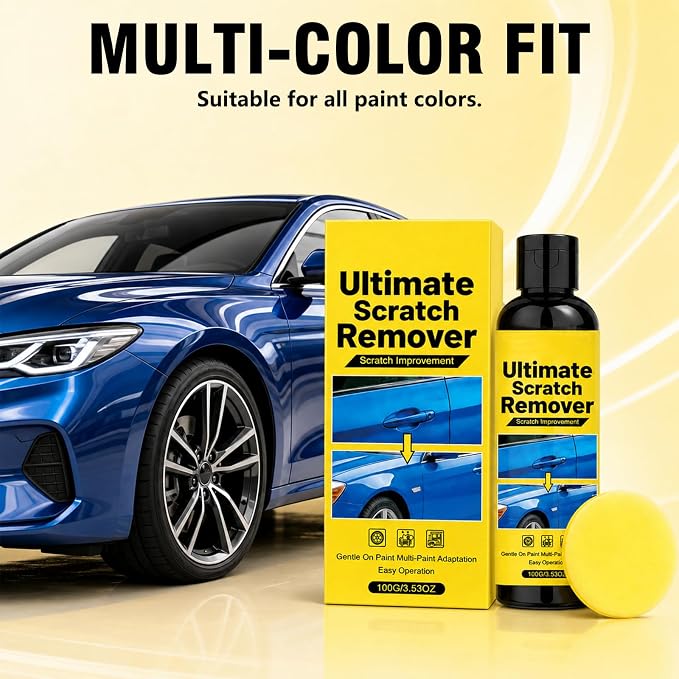 2PCS Scratch Remover, 60 Seconds Quick Repair for Car Scratches, Universal Polishing Restoration Kit for Various Vehicle Paint Colors