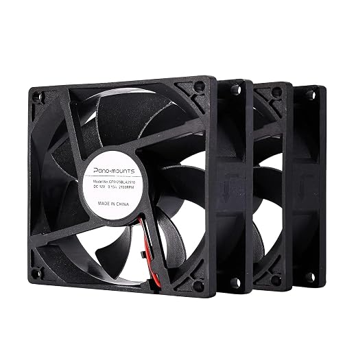 2 Pack 90mm 92mm 12V DC Computer PC Fan 2 Wire 3pin Cooling Fan for Computer Case Cooler 2000RPM