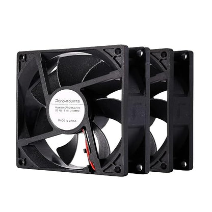 2 Pack 90mm 92mm 12V DC Computer PC Fan 2 Wire 3pin Cooling Fan for Computer Case Cooler 2000RPM