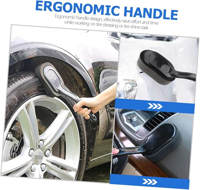 Alipis Wheel Brush Tire Shine Applicator Brush for Car Detailing Tire Dressing Applicator Pad