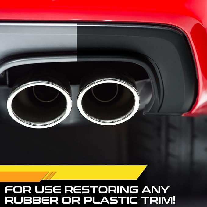 Formula 1 Black Gold, Long-Lasting Tire Shine Restores Glossy Black Color to Rubber and Plastic Trim, Water Resistant with UV Protection, 16 oz