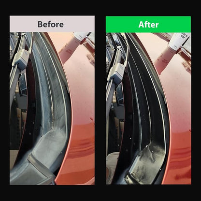 NADAMOO Plastic Restorer for Cars - Back to Black Ceramic Trim Restorer - Automotive DIY Kit for Exterior & Interior Plastic, Bumpers, Vinyl - Instant Black & 6-Month Protection, 30ml with Applicator