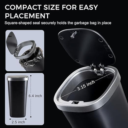 CoBak Car Trash Can with Pop-Up Lid - Elegant Cup Holder or Door Side Trash Container for a Clean and Organized Car Garage