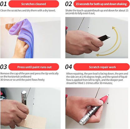 Carhoo C4F Arctic Race Blue Metallic Touch Up Paint Compatible with 2021-2026 BMW 3/4/5 Series/M4/iX/X3 (16ml)
