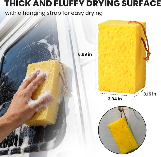 Car Detailing Kit Exterior, Car Wash Brush Kit with Long Handle 10pcs Set, Car Windshield Cleaner, Professional Car Care kits, Car Detailing Brush Set, Car Cleaning Drill Brush Kit with Extension Pole
