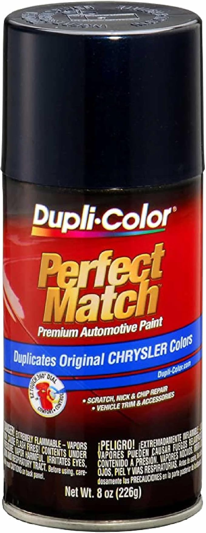 Dupli-Color Deep Metallic Chrysler Perfect Match Automotive Paint - Aerosol Sapphire Blue 8 oz.