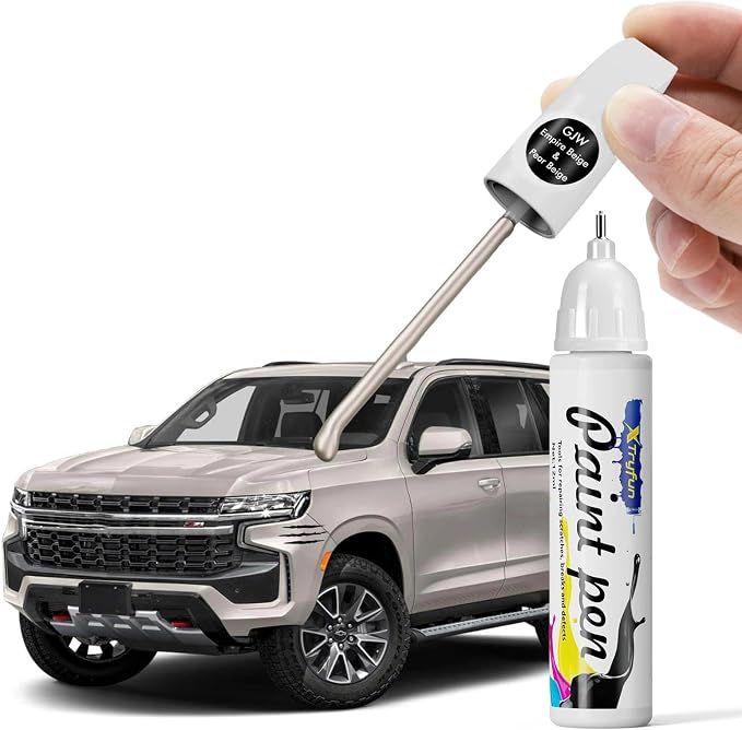 GJW/WA317E Empire Beige Touch Up Paint Compatible with Chevrolet, DIY Car Paint Scratch Repair, Automotive Paints, Quick & Easy Fix Scratch Repair for Tahoe/Suburban/Fleet
