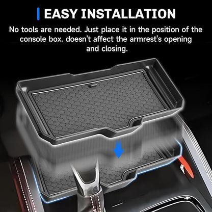 SXCY for 2026 Nissan Frontier Center Console Organizer for 2022-2026 Nissan Frontier Accessories Front Center Console Tray 2026 Frontier Armrest Organizer Storage