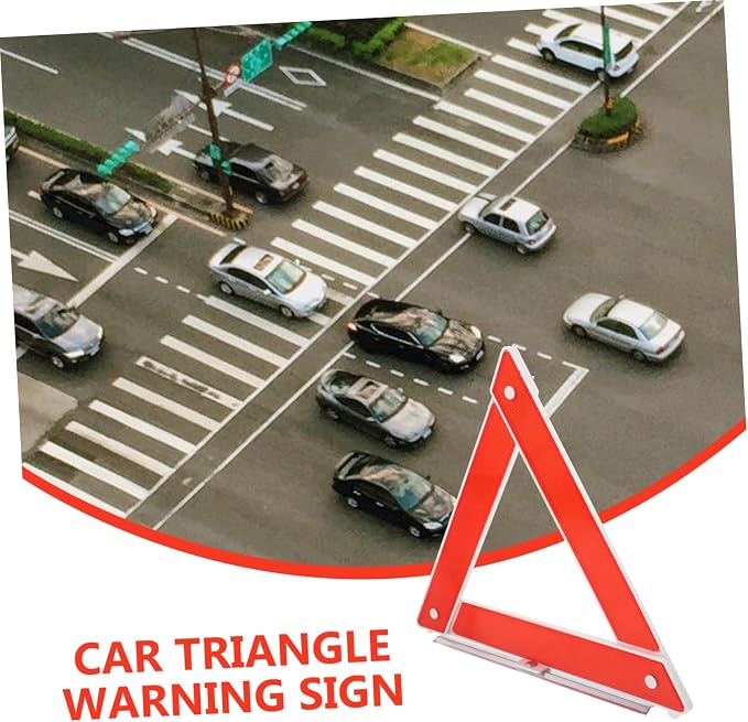 Car Safety Accessories Road Flares Car Emergency Triangle Warning Sign Reflective Triangles Roadside