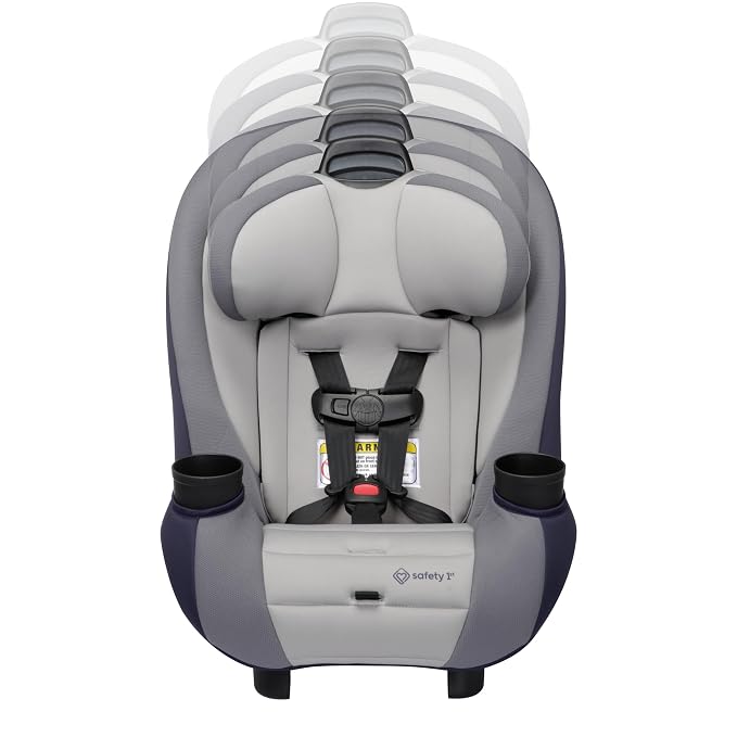 Safety 1st Ellaris 3-in-1 Convertible Car Seat, Slim Fit Design, Rear & Forward-Facing, 5-Position Headrest, Travel-Friendly with Machine-Washable Seat Pad, London Blue