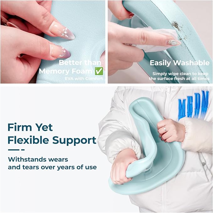 Ergonomic Posture Corrector Seat Support Cradle, High-Density EVA Pelvic Alignment Shaper for Office & Study Chairs, Non-Slip Tailbone Relief Spinal Pad, Durable Firm Design for Teens & Petite Adults