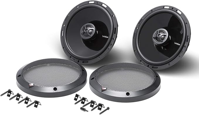 Rockford Fosgate P1650 Punch 6.5" 2-Way Coaxial Full Range Speaker - Black (Pair)
