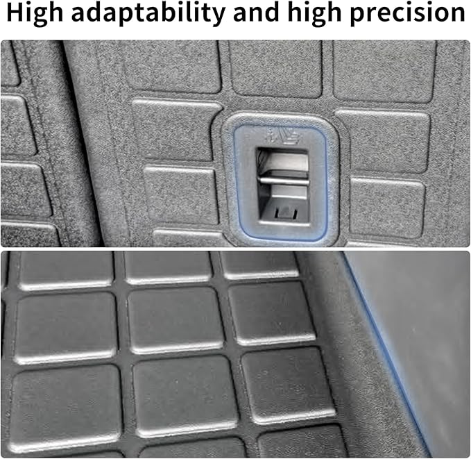 Cargo Mat with Backrest Protection for 2025 Ford Expedition MAX, TPE All Weather Protection Cargo Liner with Velcro Rear Seats Backrest car Accessories-Black